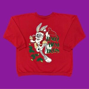 90s Bugs Bunny “Bah Hum Bugs” Crewneck Sweatshirt